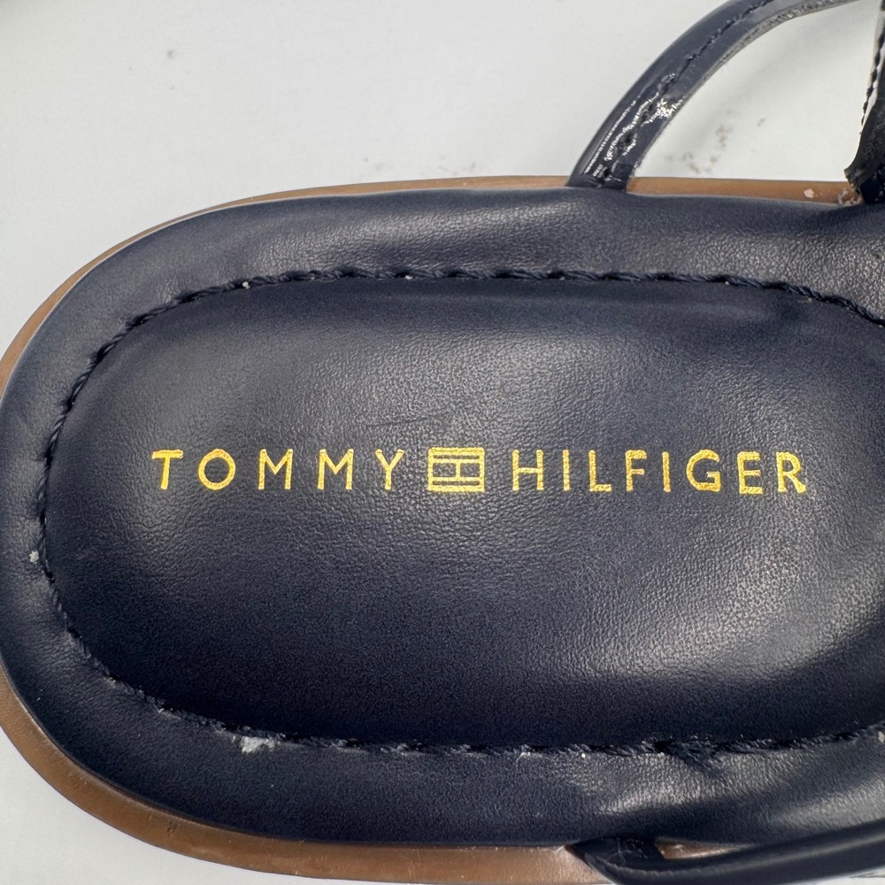 NEW Tommy Hilfiger Morina-Z DarkBlue Strappy Thong Sandals Womens 7M TStrap Flat - Picture 4 of 10